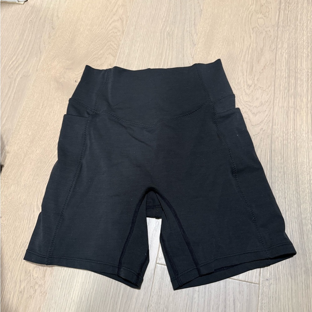 Women’s High-Waist Black Bike Shorts